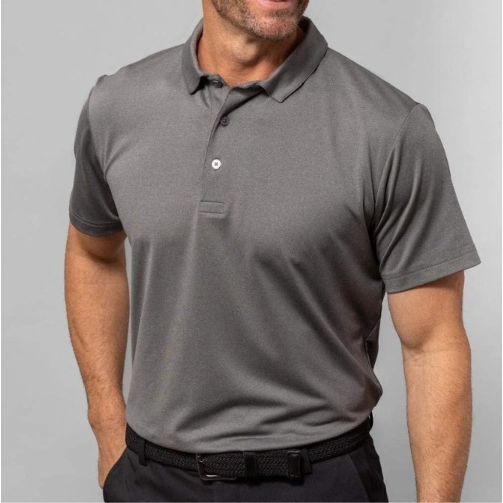Mizzen+Main Phil Mickelson Golf Polo Mens XL Gray Performance Stretch